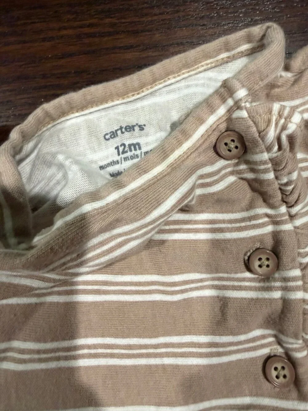 Carter's Baby Girls Floral Top Striped Romper 2-Piece Bundle - 12M
